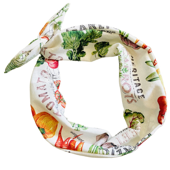 Amanda Bright Designs the original tie headband farmstead farmers market vegetable garden 