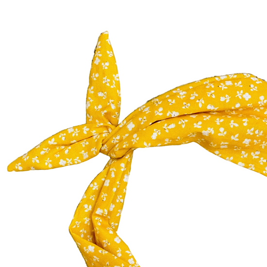 amanda bright designs golden yellow floral headband for halloween fall autumn pumpkin patch festival