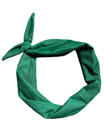 manda Bright Designs The Original Tie Headband Hunter Green