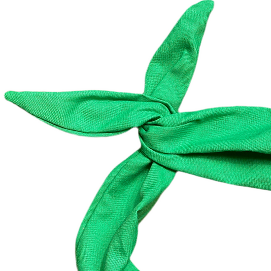 amanda bright designs bright green original tie headband for saint patricks day summer spring christmas holidays