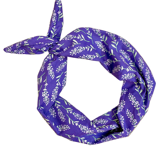 Amanda Bright Designs lavender fields floral headband