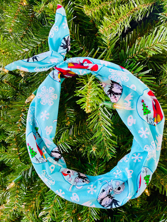 Amanda Bright Designs Nightmare Before Christmas Jack and Sally love story headband