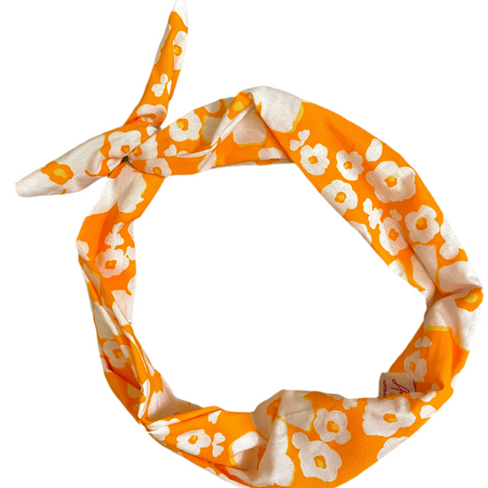 Amanda Bright Designs orange poppy headband