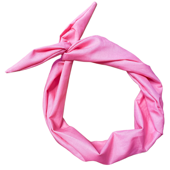 Amanda Bright Designs The Original Tie Headband Pink