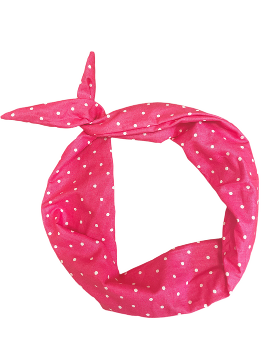 Amanda Bright Designs Pink Polkadot Headband