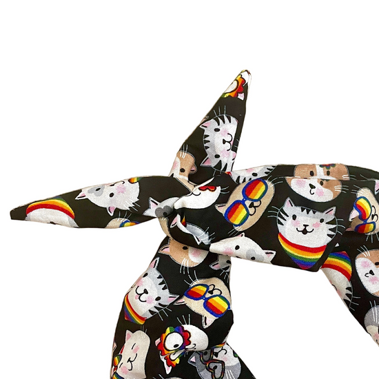 Amanda Bright Designs rainbow headband cats sunglasses moldable bendable