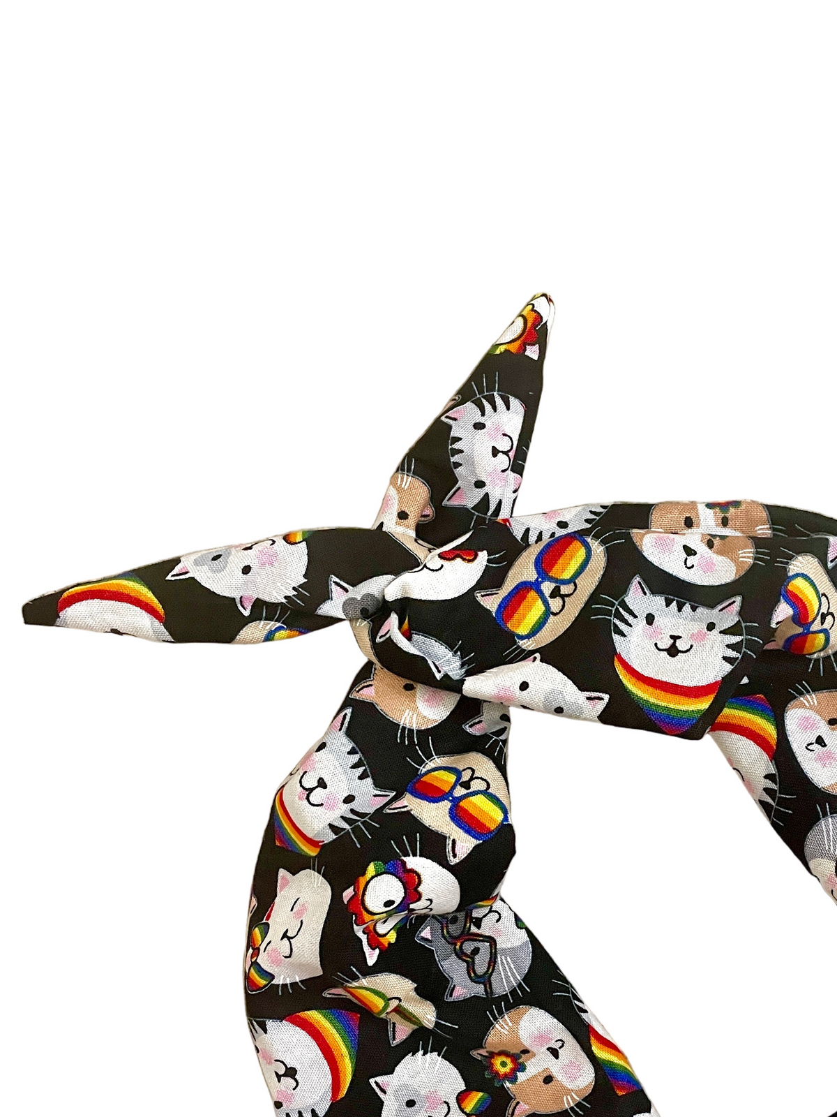 Amanda Bright Designs rainbow headband cats sunglasses moldable bendable