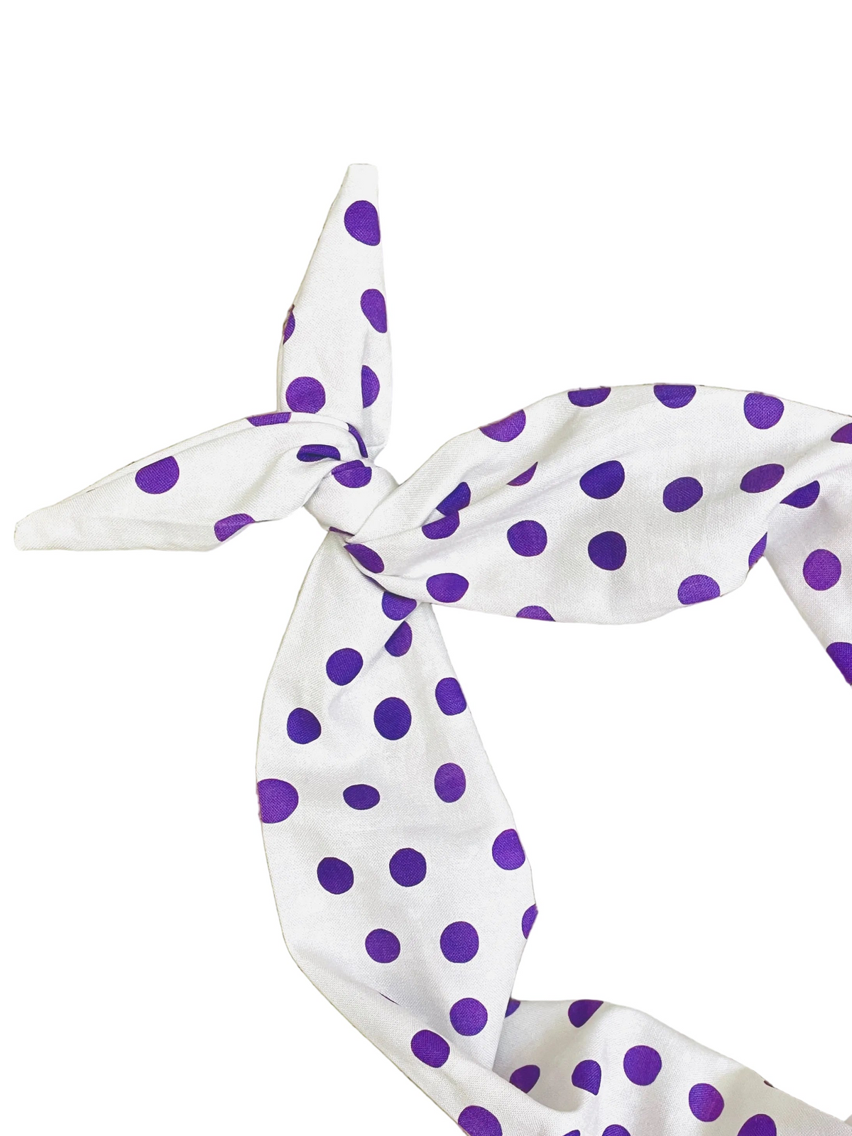 Amanda Bright Designs Halloween everyday cotton polkadot headbabd