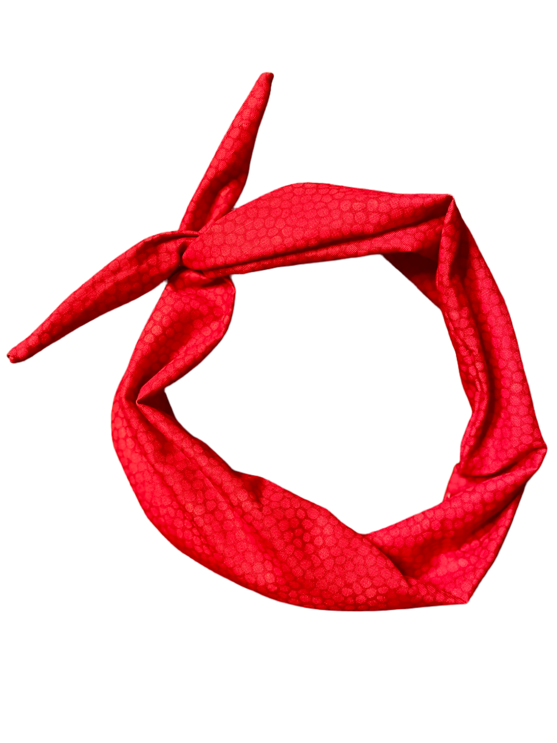 Amanda Bright Designs The Original Tie Headband Red Hot Red 