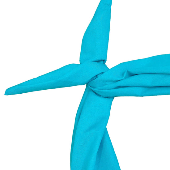 Turquoise solid headband Amanda Bright Designs