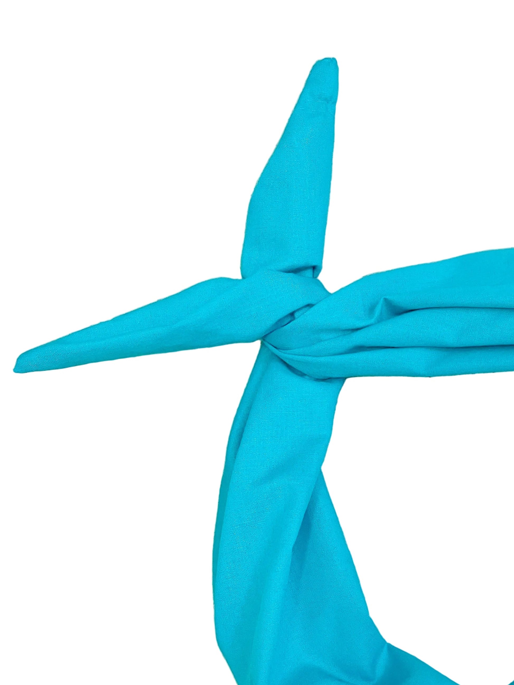 Turquoise solid headband Amanda Bright Designs