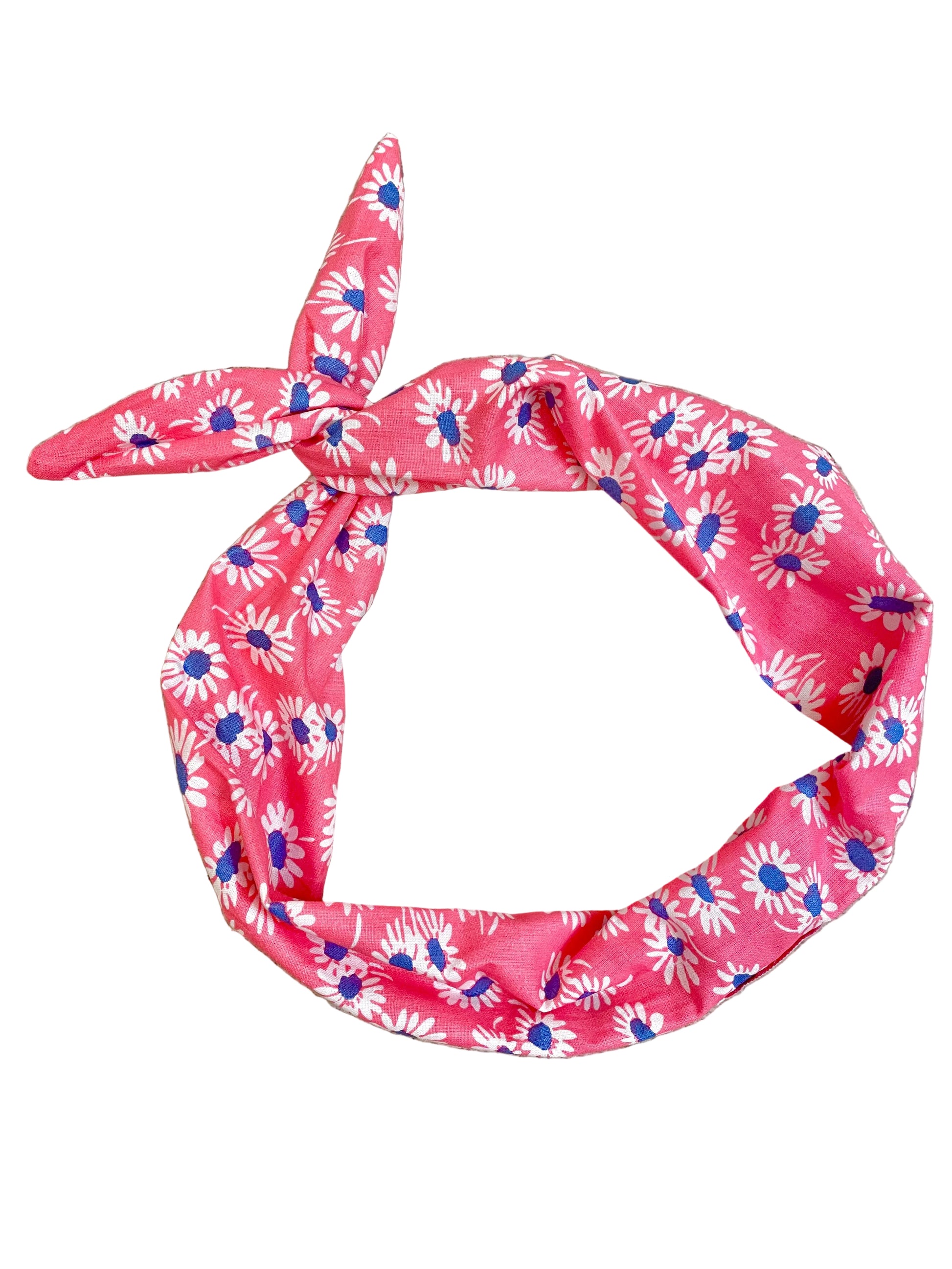 Amanda Bright Designs Pink floral headband vintage 