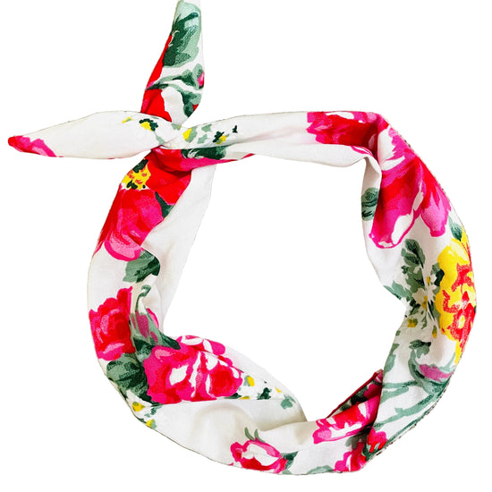 Amanda Bright Designs vintage fabric roses Floral headband
