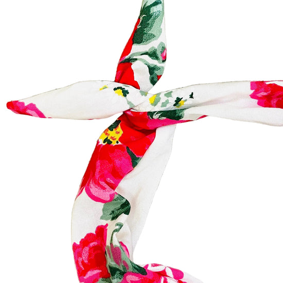 Amanda Bright Designs vintage fabric roses floral headband