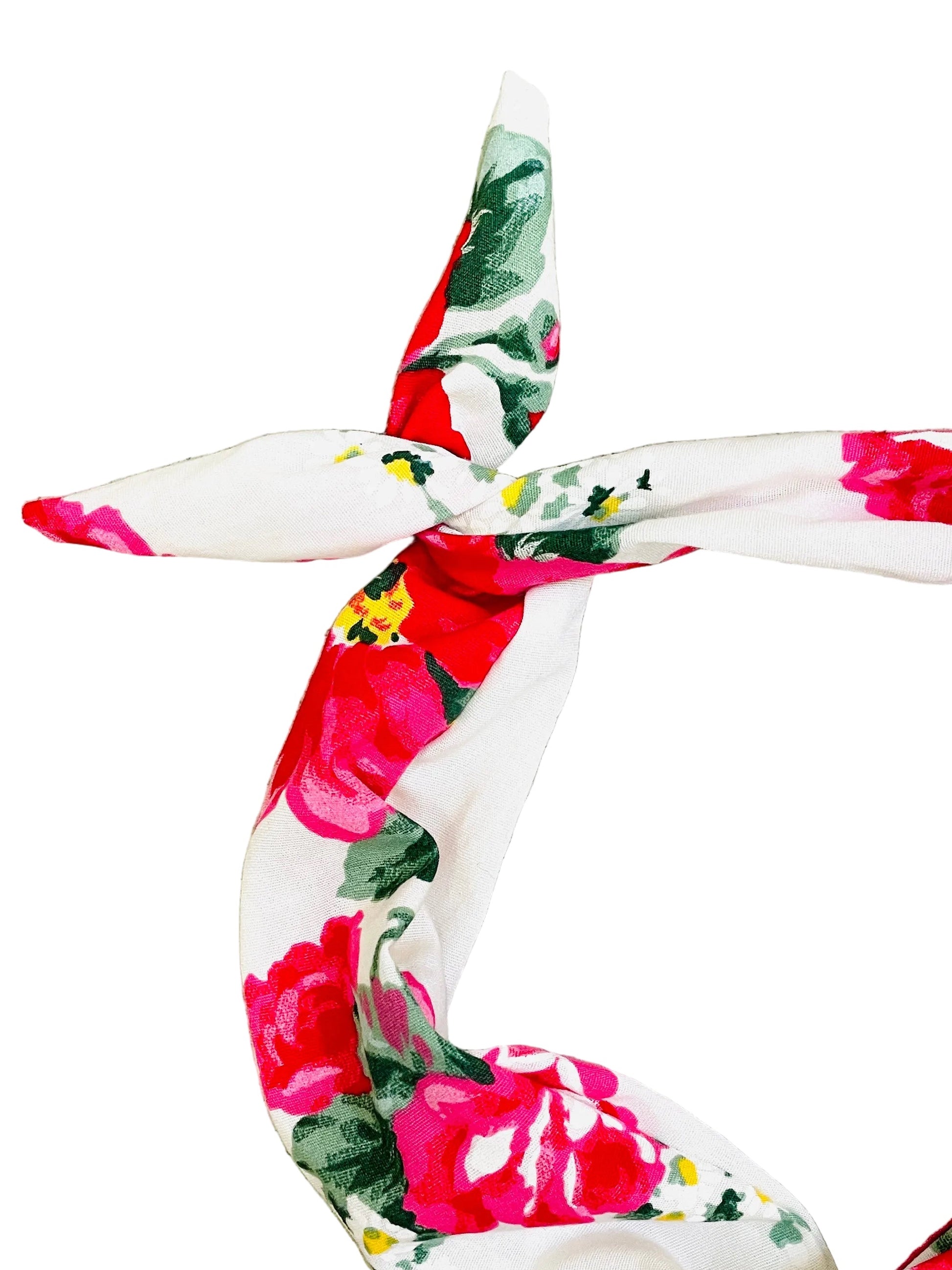 Amanda Bright Designs vintage fabric roses floral headband