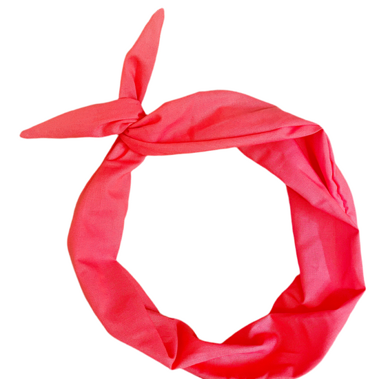 Amanda Bright Designs Watermelon peach pink solid headband