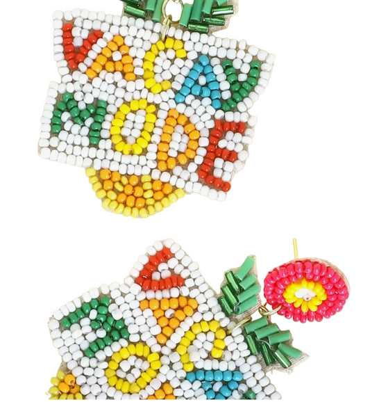 Vacay Mode Beaded Tropical Earrings