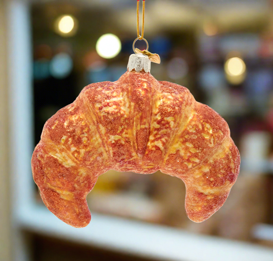 Noble Gems™ Croissant Glass Ornament