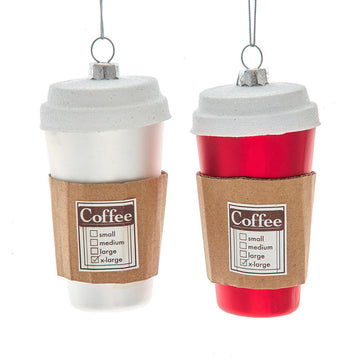 Glass Coffee Cup Ornaments