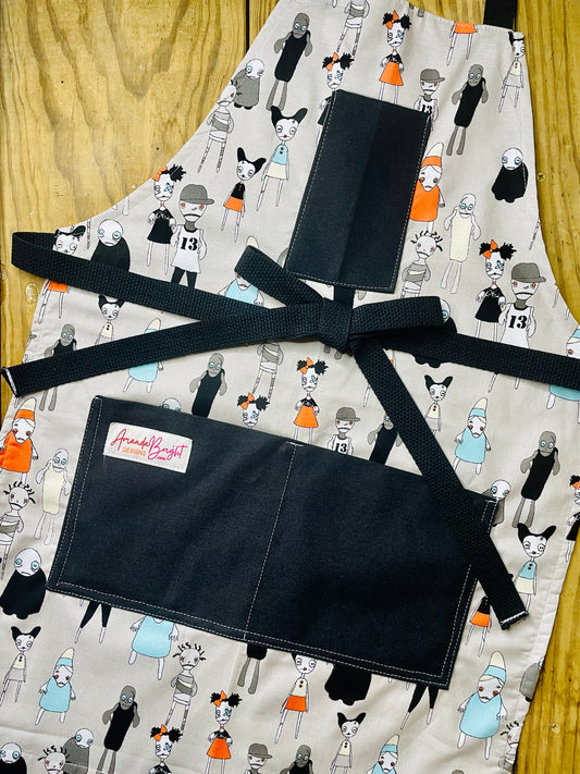 zombie apocalypse undead apron Amanda Bright Designs Couture Collection 