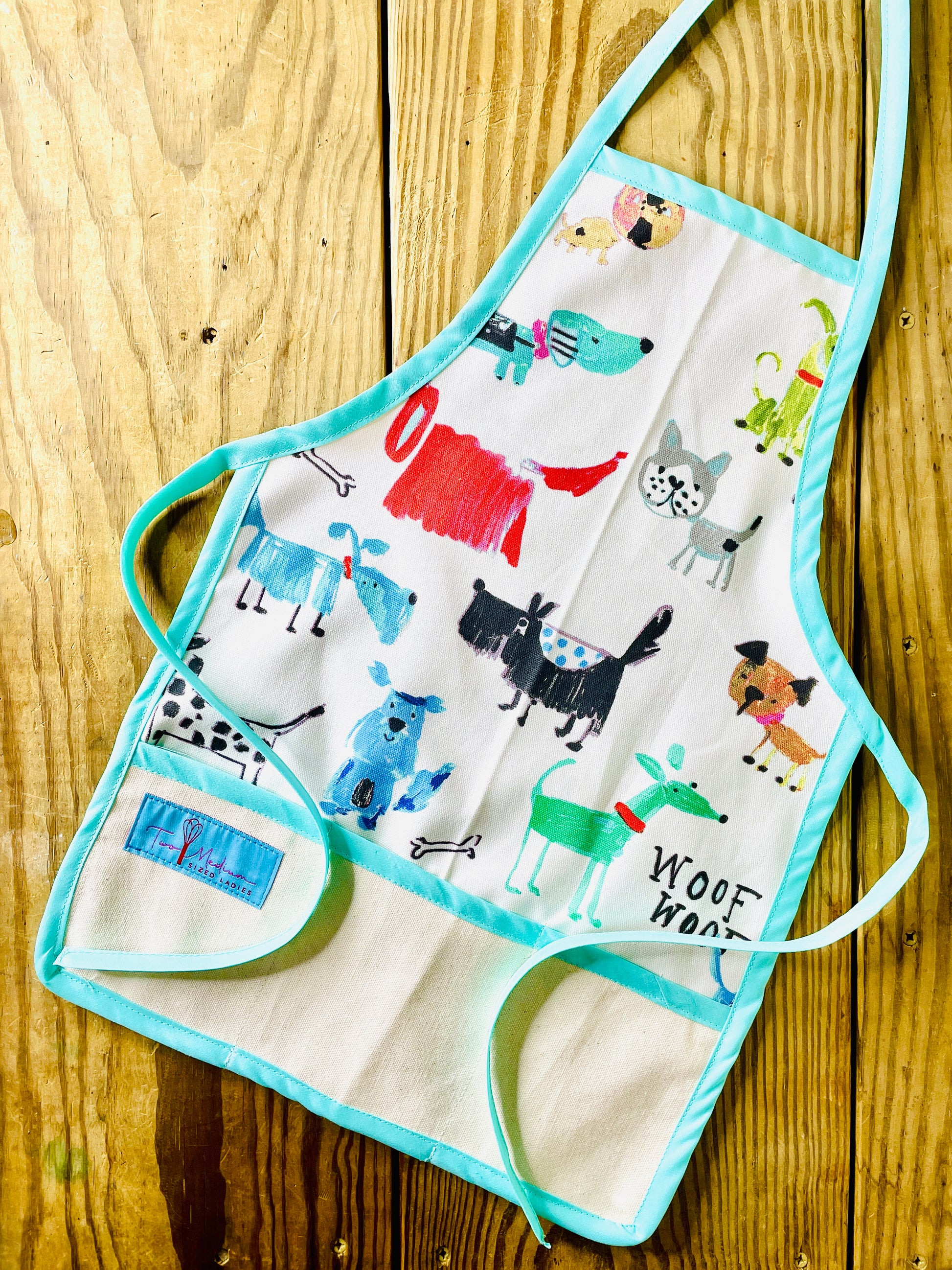 Two Medium Sized Ladies Big Dog Apron Set Dog Lovers children's apron training agility feeding walking pet adoption