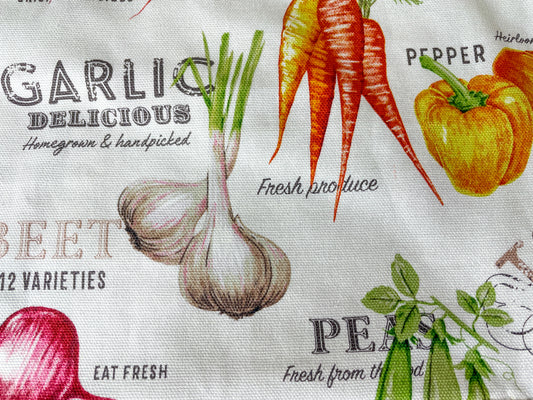 Two Medium Sized Ladies fresh vegetables farm stand apron pattern Lanie