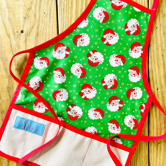 Amanda Bright Designs Children's Christmas Aprons Grinch Hello Kitty Nightmare Before Christmas Gingerbread Kitchen Baking Mommy and Me Peppermint Swirl Forest Fawn Rudolph